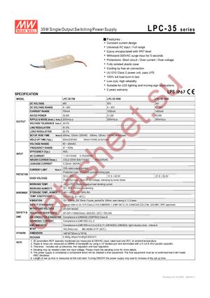 LPC-35-1400 datasheet  